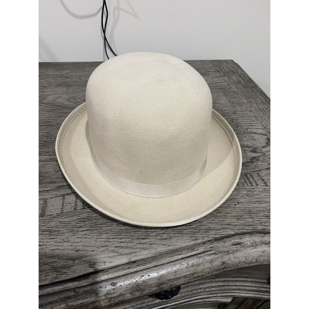 Classic Cream Bowler Hat